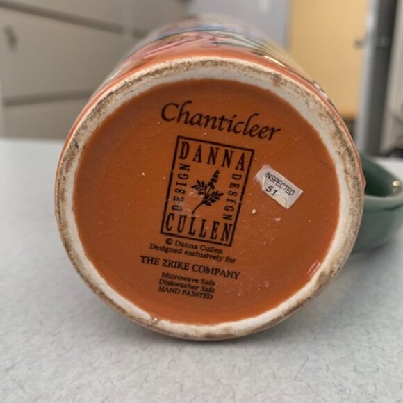 Zrike Chanticleer Rooster Latte Mug Danna Cullen Design Chicken Tall Coffee Mug - Picture 4 of 4